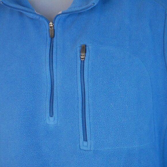 L.L. Bean Long Sleeve 1/4 Zip Fleece Pullover Blue Mens Size Large Regular - Picture 4 of 6